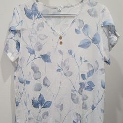 Women's Floral Short Sleeve Top