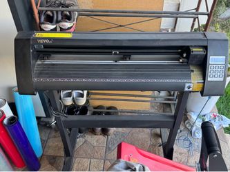 T Shirt Printing Set (Vinyl Cutter Plotter Machine, Heat Press Machine, Vinyl, T-shirts & Hoodies, Storage Shelves)
