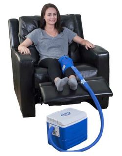 Polar Active Ice 3.0 9 Quart Cold Therapy Ice Machine w/Programmable Timer, Knee & Joint Pad