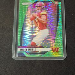 2024 Panini Prizm - Jayden Daniels Green Pulsar Prizm RC #347