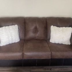 Brown Microfiber Sofa. Like New. Serious Inquiries Only Please. 