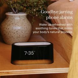 Loftie Alarm Clock with Sound Machine – Smart Alarm Clock with Light, White Noise, Bluetooth Speaker, Night Light Sound Machine, 100+ Sounds