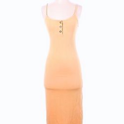 Forever 21 Women Yellow Casual Dress 
