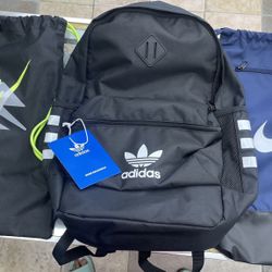 Adidas And Nike School Backpacks 