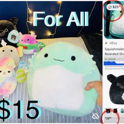 $15 For All Brand New Squishymallows 5 count with Tags