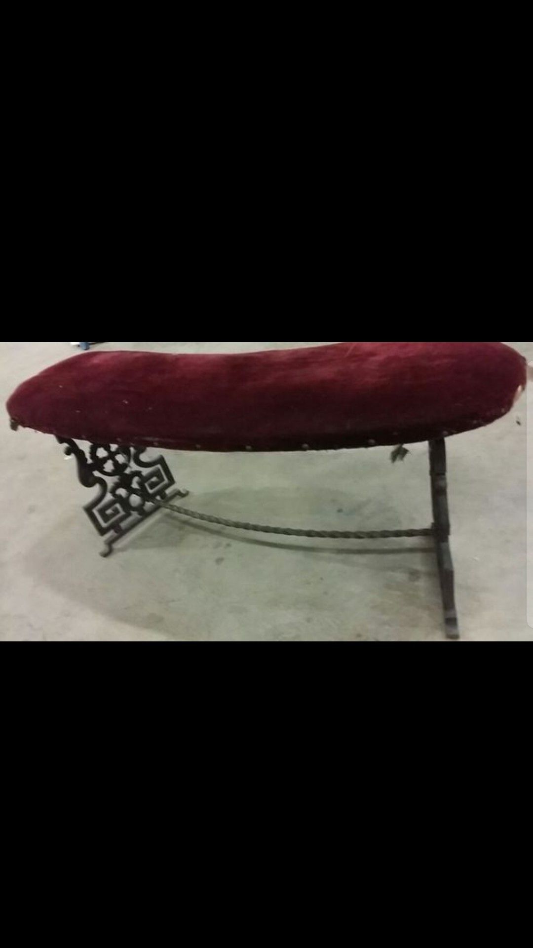Antique / Vintage wrought iron bench