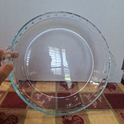 PYREX CLEAR GLASS 9.5" PIE PLATE 