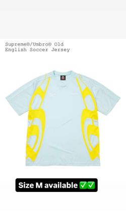 Supreme SS26’ week 10 Size M Supreme@/Umbro@Old English Soccer Jersey Light Blue