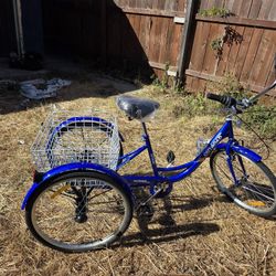 Tricycle New Size 24 7Speeds $220