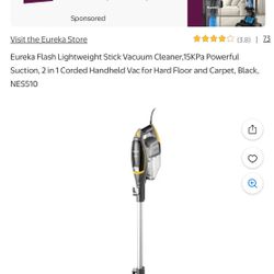 Powerful Lightweight Corded Stick Vacuum – Like New