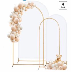 Metal Arch Backdrop Stand and Cover Set, 8FT, 6.6Ft