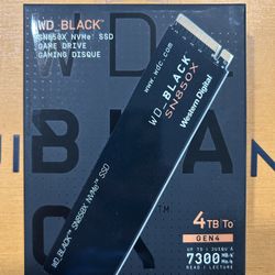 WD Black 4Tb NVMe M2 SSD