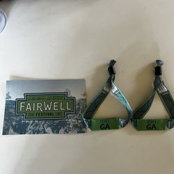 Two GA 3day Fairwell Festival