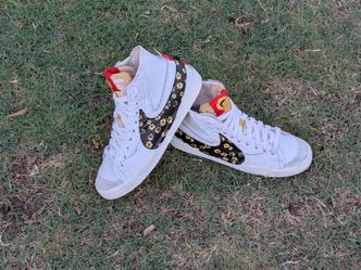 Nike Blazer Mid 77 Jumbo Sunflower Have A Nike Day White Yellow DQ7639-100 Size 13