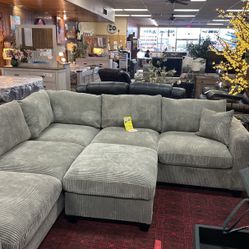 Sectional With Ottoman 