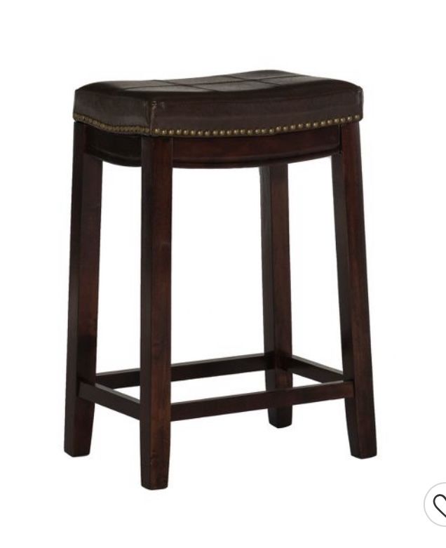 BRAND NEW LEATHER BARSTOOL