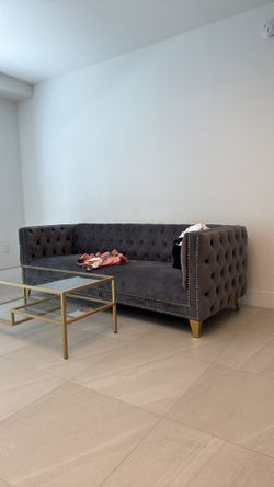 Coffee table and couch set