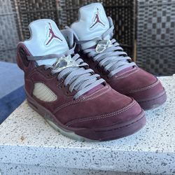 Burgundy Jordan 5s Size 11