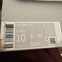 ***Brand New In Box** *Men’s Nike Air Force 1 - Size 10