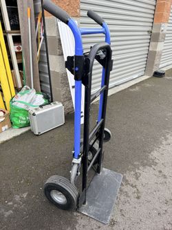 Like NEW! Kobalt 900lb Capacity 2-Wheel Black Steel 4 In 1 Convertible Hand Truck
