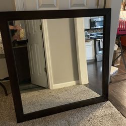 Mirror, Black Trim , 41” X 41” 