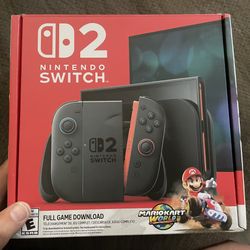 Nintendo Switch 2 With Mario cart.  Brand New Sealed Box 