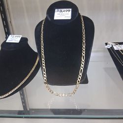 14k Gold Figaro Chain 