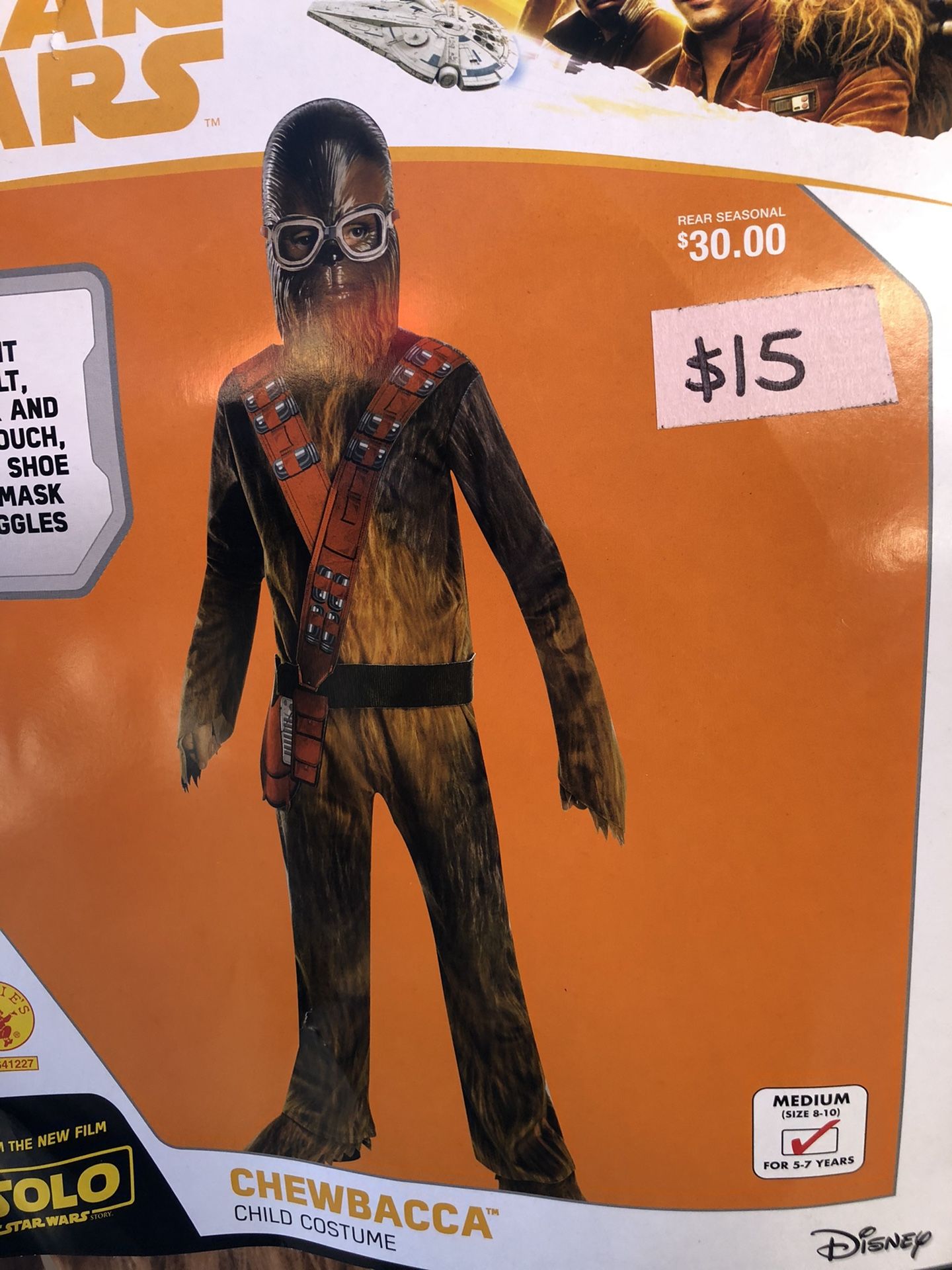 NEW Chewbacca Halloween Costume size medium (kids)