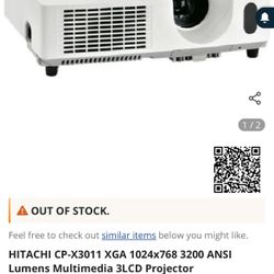 2 HITACHI CP-X3011 XGA 1024x(contact info removed) ANSI Lumens Multimedia 3LCD Projector I’m selling for my friend serious people only please 🙏🏻  