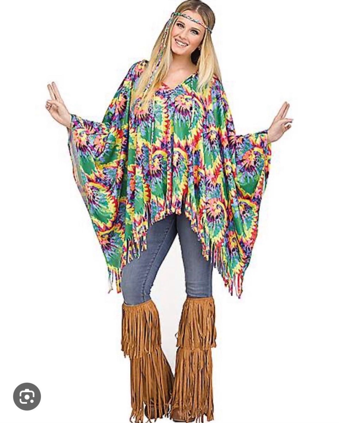 Hippie Poncho Set