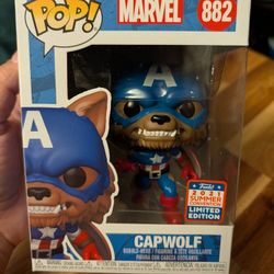 Funko Pop Capwolf Marvel 882 Vaulted Figure