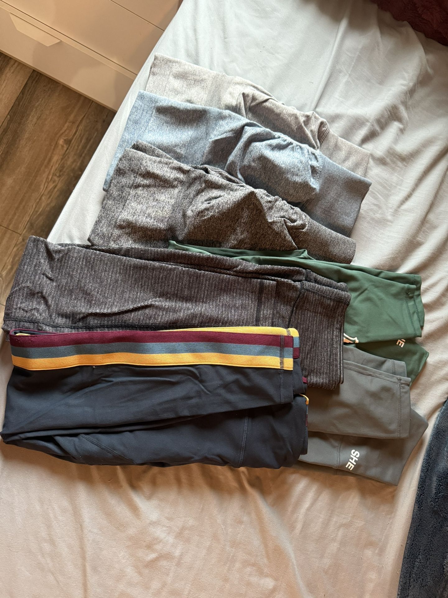 lot of women’s workout legging/shorts