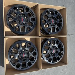17” Toyota Tacoma 4Runner wheels rims gloss black powder coat exchange.