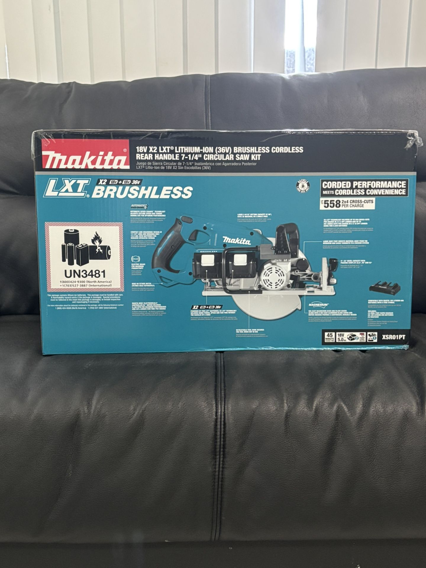 18V X2 LXT® LITHIUM-ION (36V) BRUSHLESS CORDLESS REAR HANDLE 7-1/4" CIRCULAR SAW KIT