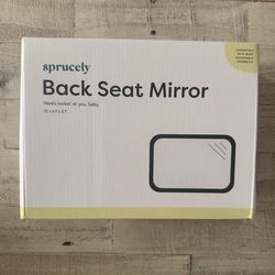 Sprucely Baby Car Mirror for Rear Facing Seats, Adjustable Headrest, 10x6.9in