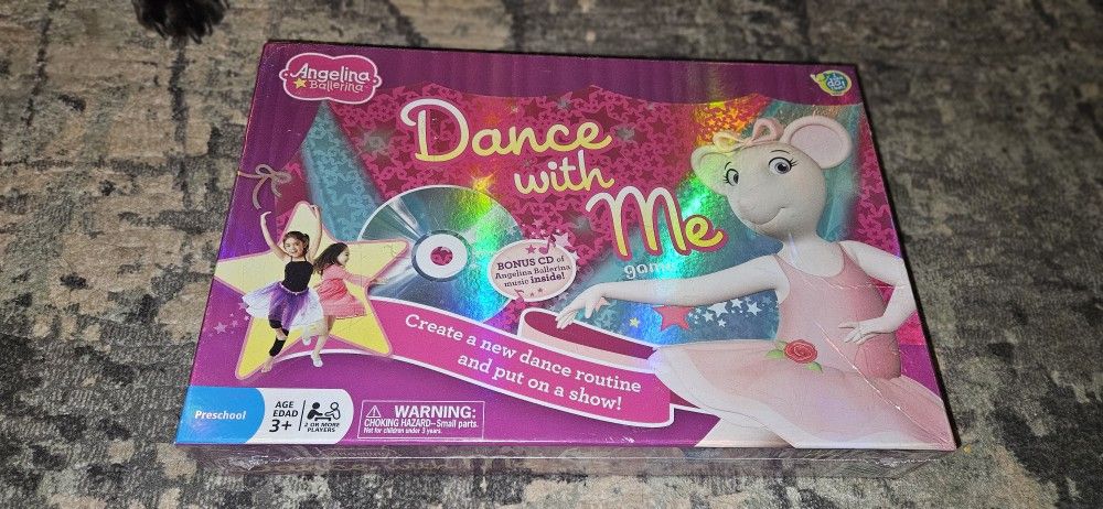 Angelina Ballerina Dance With Me Game With Bonus CD Preschool Dance Routine NEW!