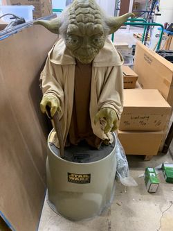 Life size yoda statue
