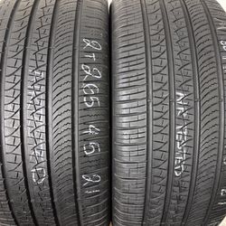 2 Tires 265 45 21 Pirelli Scorpion Zero As Like New 
