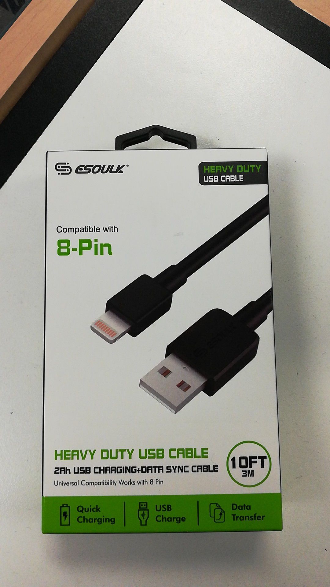 10 Ft Charging Cable for Apple Devices