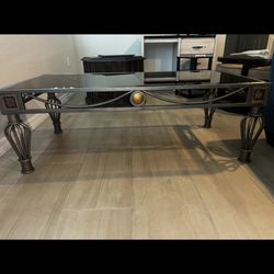 Glass & Metal Coffee Table – $20 Must Go Today!