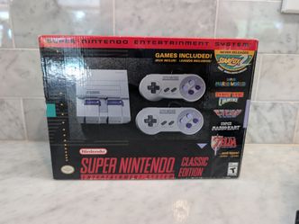Nintendo Super NES Classic Console System with 2 Controllers PLUS cord extensions