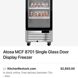 Atosa MCF8701GRL Freezer Merchandiser One-section