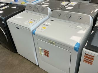 Maytag 4.2 cu. ft. Top Load Washer; 7.0 cu. ft. Vented Electric Dryerw/Wrinkle Prevent