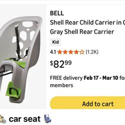 Bell Child Carrier For Bike