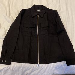 ZARA BLACK DENIM JACKET 