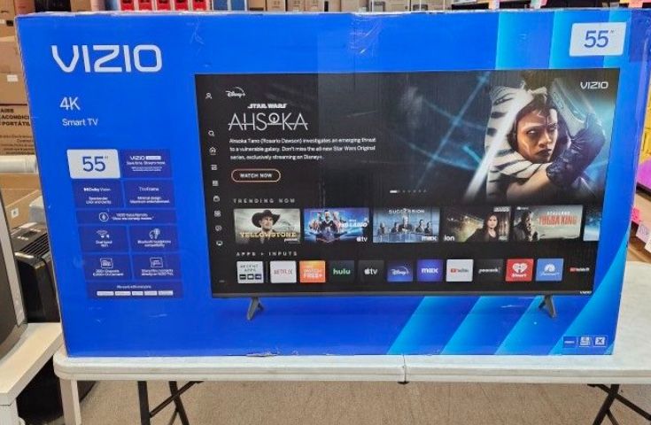Tv 55 Vizio 4K smart HGTV $55 down on financing free delivery six month warranty