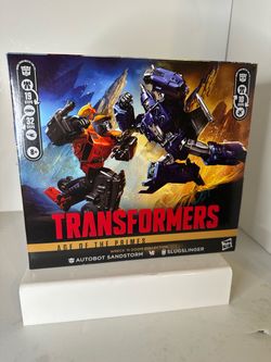 Transformers: Age Of The Primes SANDSTORM VS SLUGSLINGER 2-Pack Wreck N Doom Collection