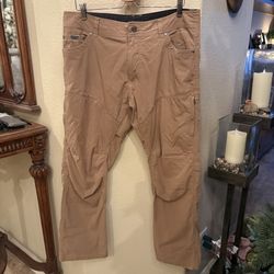 KUHL Men Beige Tan Outdoors Hiking Vented Pants Size 36/30