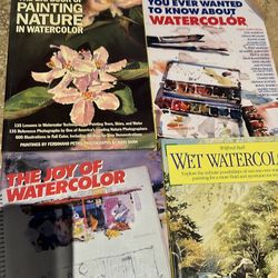 $20 Watercolor books lot of 4