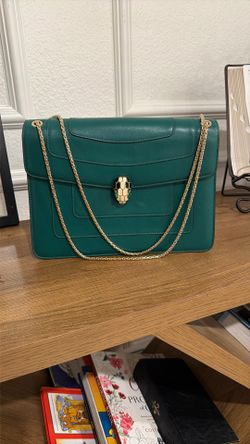 BVLGARI Serpenti Forever Bag In Green